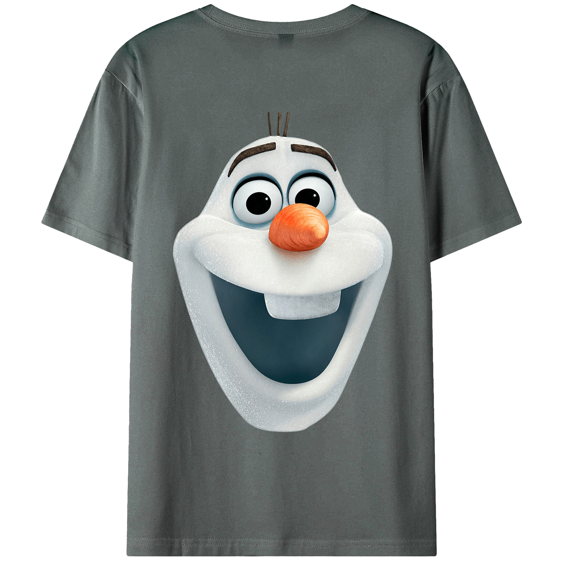 （画像用） アナと雪の女王 アンナ エルサ Frozen Anna Elsa 綿100％ メンズ半袖Tシャツ（バックプリント） 通気性